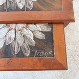 Set of Danish Teak Tile Top Nesting Tables