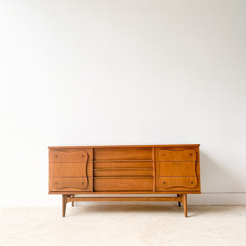 Mid Century Modern Low Dresser by Bassett