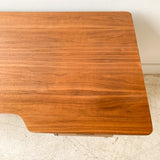 Mid Century Walnut Desk w/ Sculpted Top