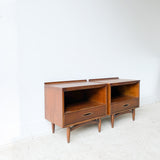 Pair of Mid Century Broyhill Sculptra Nightstands