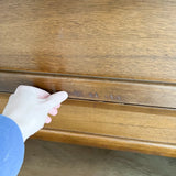 Walnut Bassett Highboy Dresser w/ Formica Top