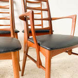 Set of 8 Danish Teak Niels Koefoeds Hornslet Dining Chairs