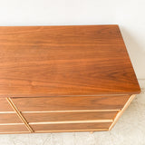 Mid Century Two Tone 9 Drawer Dresser by Bassett