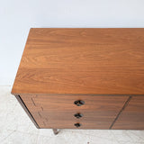 Mid Century Walnut 9 Drawer Dresser