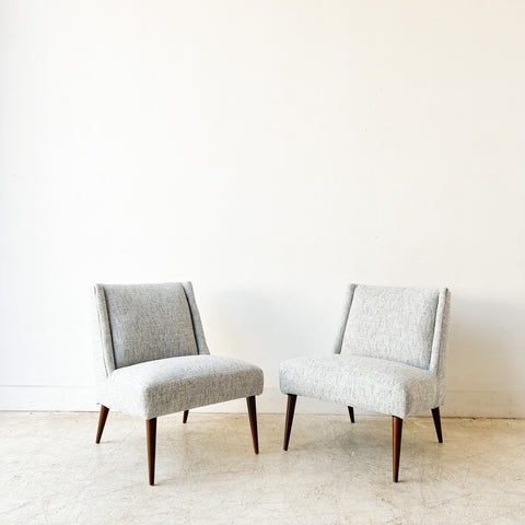 Pair of Kroehler Lounge Chairs w/ New Upholstery
