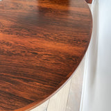 Rosewood Oval Dining Table w/ 1 Leaf by Dyrlund