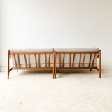 Mid Century 2 Part Sofa and Chair Set - Made in Italy