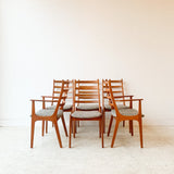 Set of 6 Kai Kristiansen Dining Chairs w/ New Upholstery