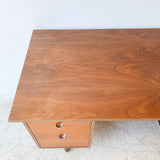 Mid Century Walnut Desk w/ Finished Back