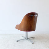 Mid Century Bentwood Chair w/ Red Vinyl