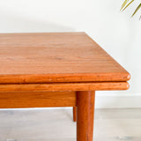 Danish Teak Expandable Dining Table