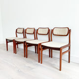 Set of 4 Rosewood Dining Chairs