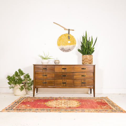 Mid Century 9 Drawer Dresser