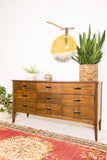 Mid Century 9 Drawer Dresser