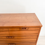 Mid Century Walnut Highboy Dresser