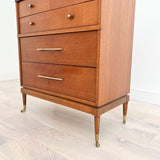 Kroehler Highboy Dresser w/ New Solid Walnut Top