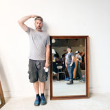 Large Walnut Rosewood Mirror