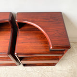 Pair of Rosewood Nightstands by Brouer