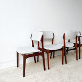 Set of 4 Walnut Erik Buch Dining Chairs