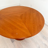 Danish Cherry Expandable Dining Table w/ Pop Out Leaves