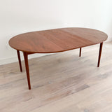 Danish Teak Dining Table w/ 2 Leaves by Arne Vodder