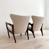 Pair of Adrian Pearsall Wingback Lounge Chairs