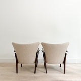 Pair of Adrian Pearsall Wingback Lounge Chairs