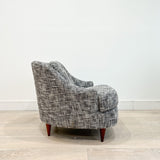 Selig Imperial Lounge Chair w/ New Tweed Upholstery