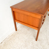 Domino Mobler Teak Desk with Finished Back