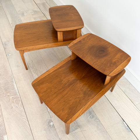Pair of Mid Century Step Tables – Atomic Furnishing & Design