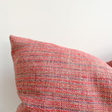 Pink Tweed Stripe Lumbar Pillow