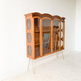 Mid Century Curio Cabinet w/ Glass Sides