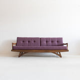 Mid Century Modern Walnut Sofa