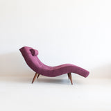Adrian Pearsall Wave Chaise - Plum