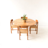 Maple Dining Table with Vintage Tulip Base