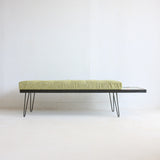 Atomic Bench with Mosaic End Table