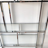 Vintage Chrome and Glass Shelf