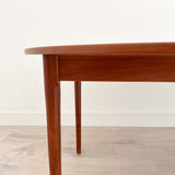 Danish Teak Dining Table w/ 2 Leaves by Arne Vodder