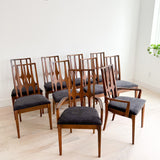 Set of 10 Broyhill Brasilia Dining Chairs