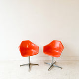 Pair of Vintage Fiberglass Shell Chairs