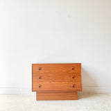 Vintage Teak 3 Drawer Dresser