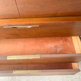 Mid Century Walnut Highboy Dresser by Kent Coffey