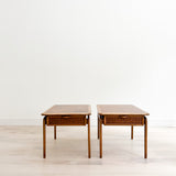 Pair of Mid Century Lane Perception End Tables