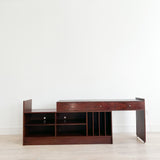 Rosewood Sliding Media Cabinet