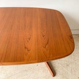 Danish Teak Oval Dining Table w/ 2 Leaves