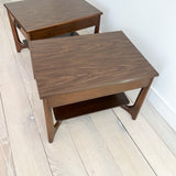 Pair of Formica Top End Tables w/ Sculpted Bases