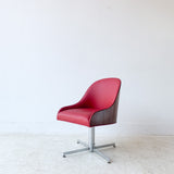 Mid Century Bentwood Chair w/ Red Vinyl