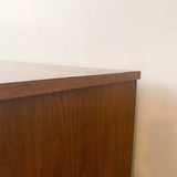Mid Century 9 Drawer Dresser with Sculpted Top