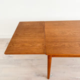 Mid Century Danish Oak Expandable Dining Table