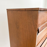 Walnut Bassett Highboy Dresser w/ Formica Top